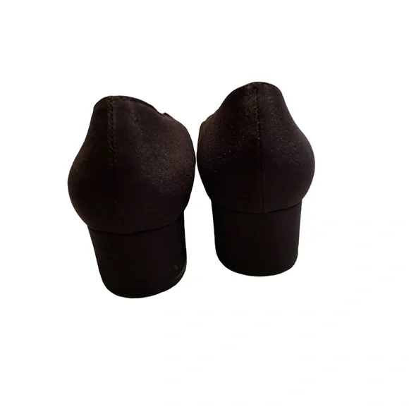 Jacqueline Ferrar Women’s 7 1/2 M Black Dress Showe 1.5” Heel - Picture 4 of 6